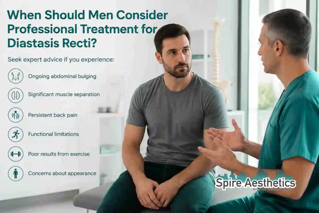When Should Men Consider Professional Treatment for Diastasis Recti Sunbury Common?